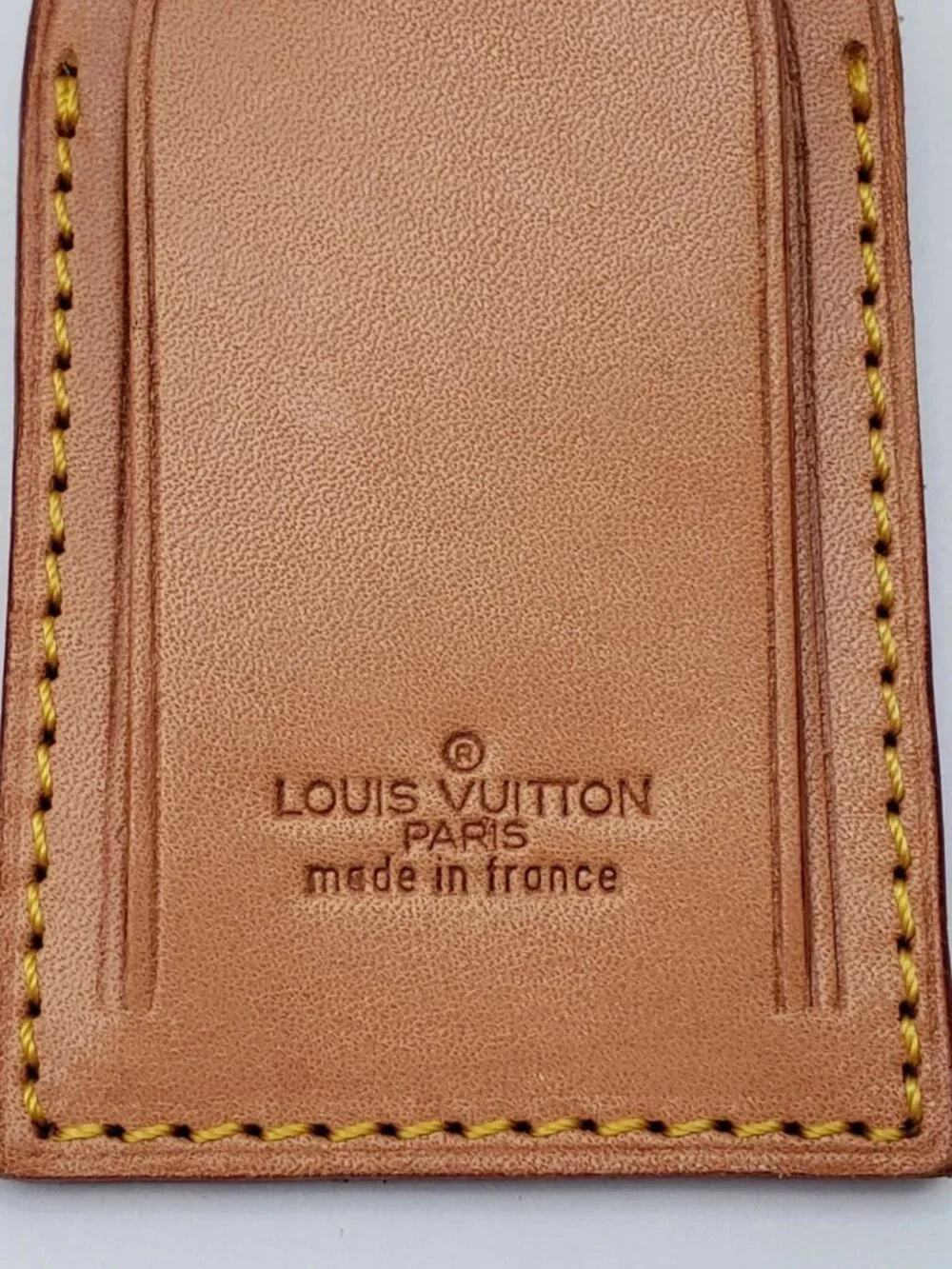 100% Authentic Louis Vuitton Name Tag / Luggage Tag with Gold Padlock - Picture 9 of 11